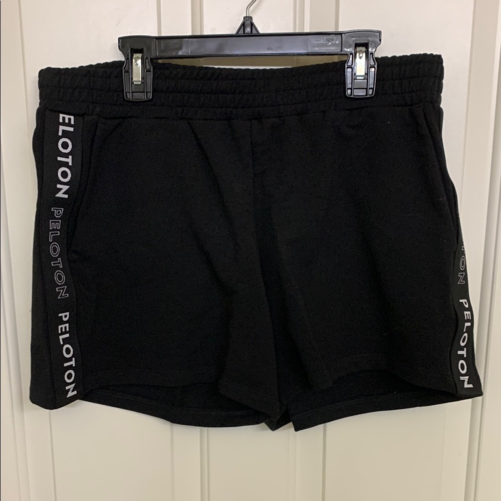 Peloton Black Athletic Shorts Lightweight Breathable